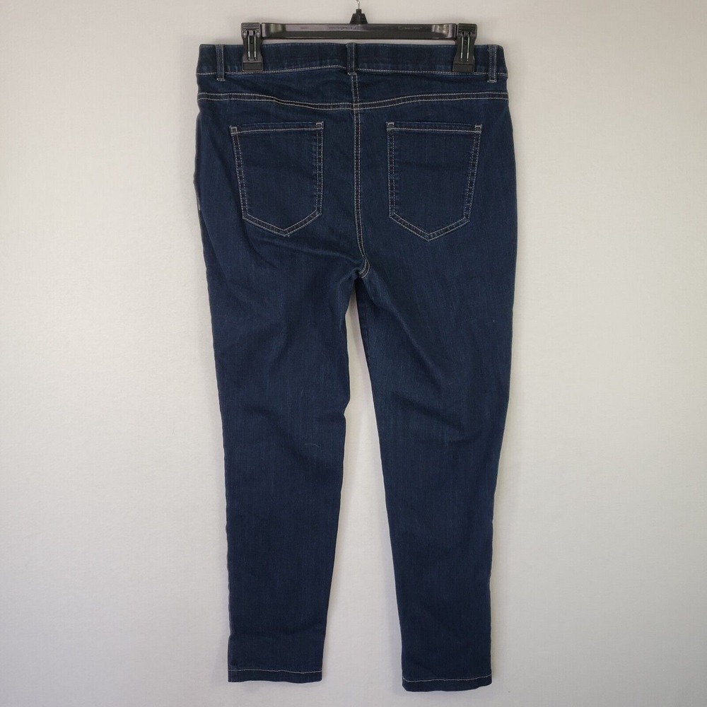 IZOD Womens Size 10 Blue Wash Denim Stretch Jeans Pants Slim Fit Retro Y2K - Picture 2 of 8